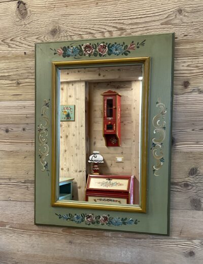 Hand decorated mirror