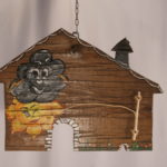Barometro in legno naturale